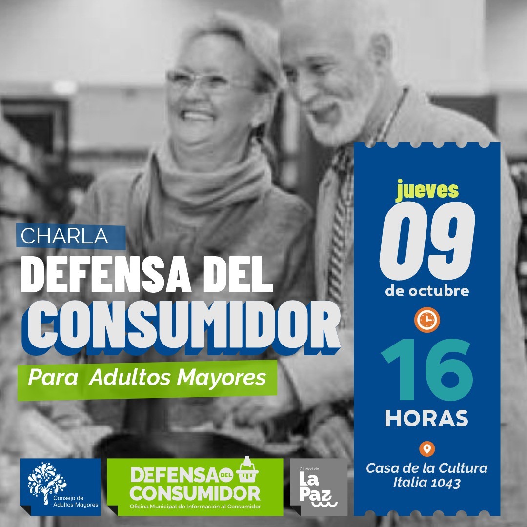 Charla de Defensa del Consumidor para Adultos Mayores