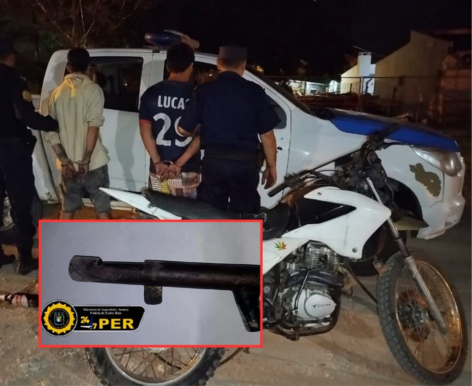 Milagrosa Sur: dos jóvenes detenidos con un arma “tumbera”