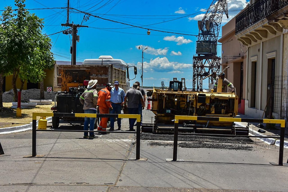 Ingreso al Puerto local cortado por obras de reencarpetado