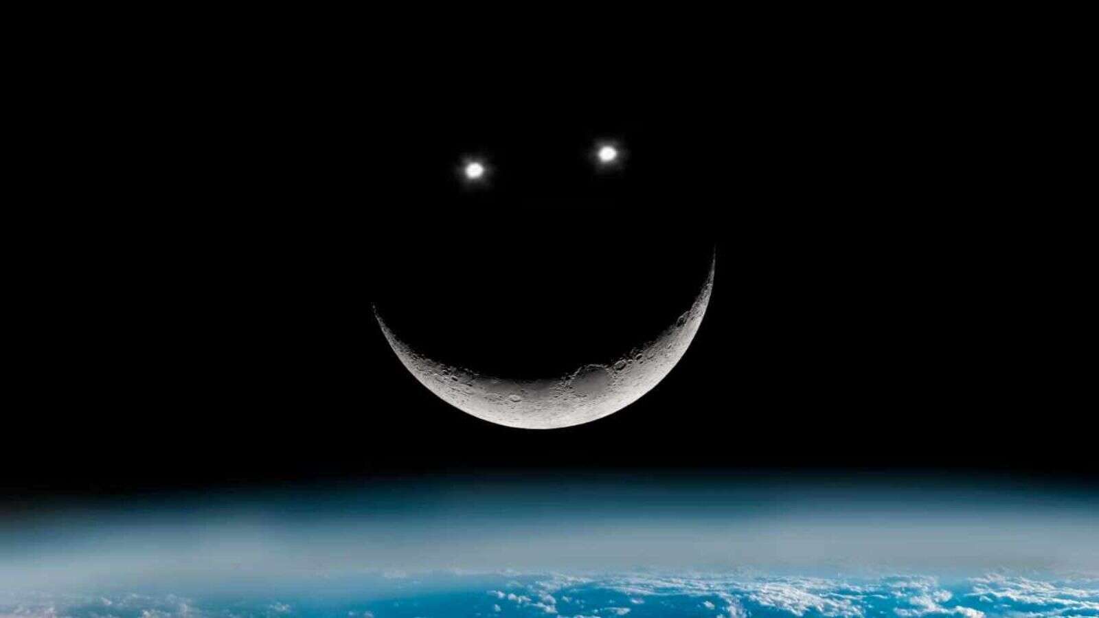 Este viernes la luna dibujará una carita sonriendo