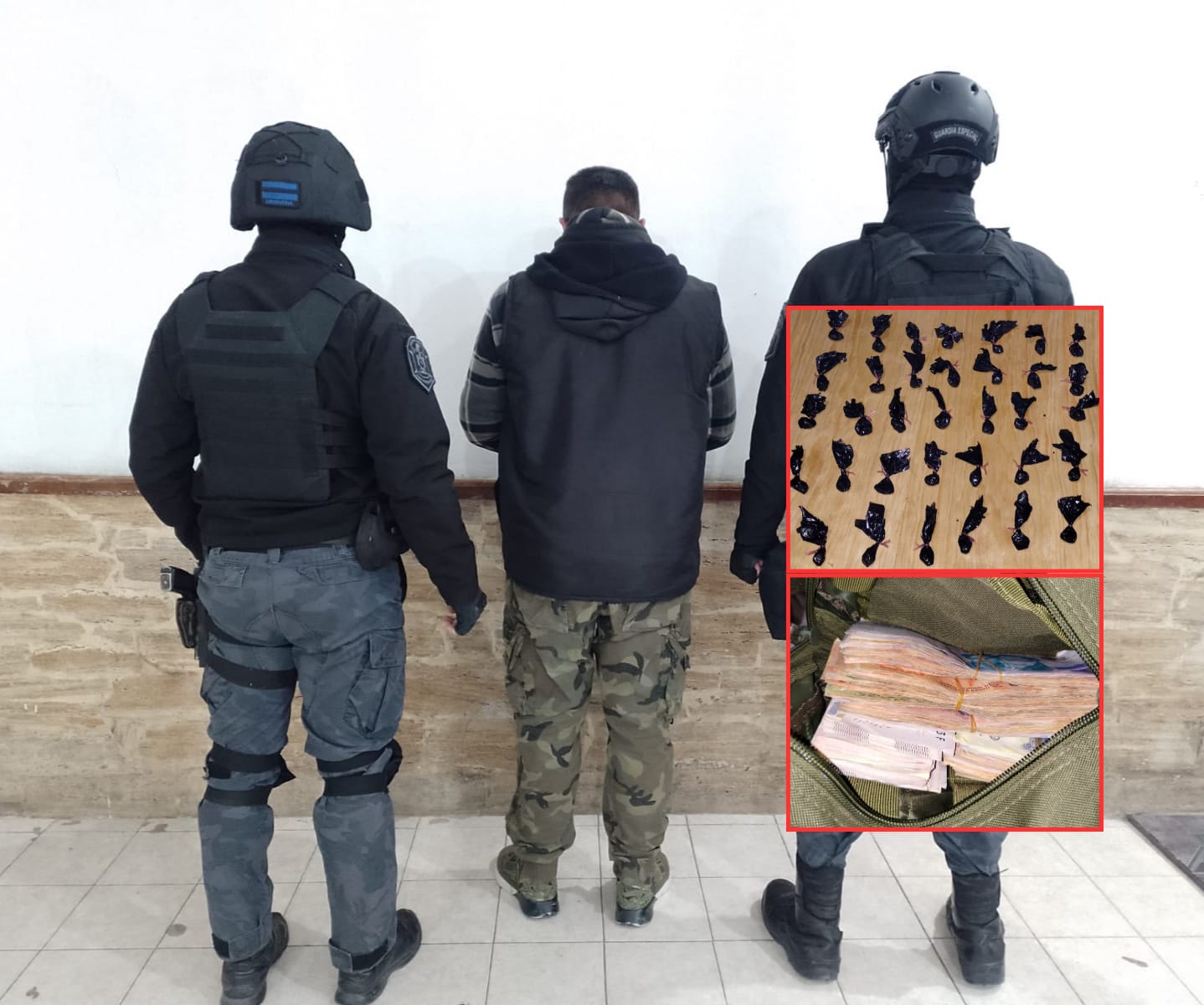 Narcomenudeo en Santa Elena: secuestran cocaína y detienen a un hombre