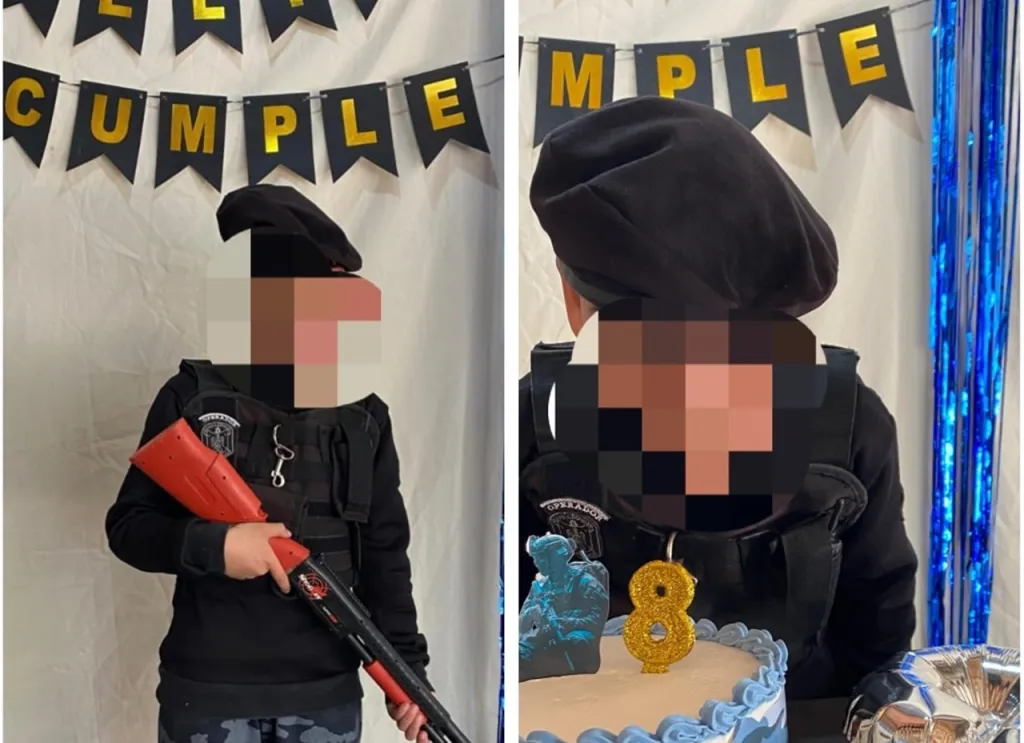 Un niño entrerriano festejó sus 8 años con uniforme de la Policía