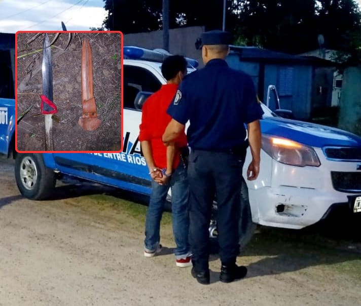 Detuvieron a un hombre tras una pelea con arma blanca en Puerto Márquez