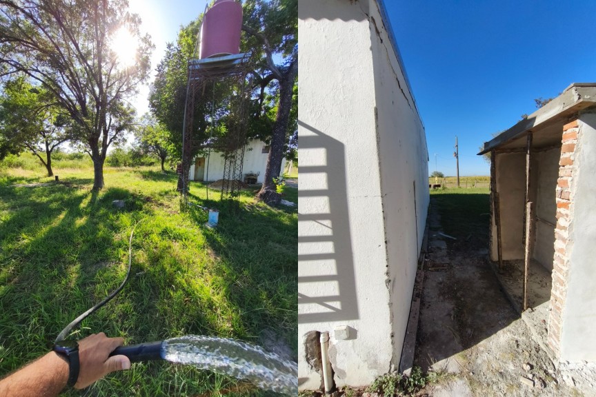 Realizan trabajos para normalizar el suministro de agua en una escuela de Santa Elena