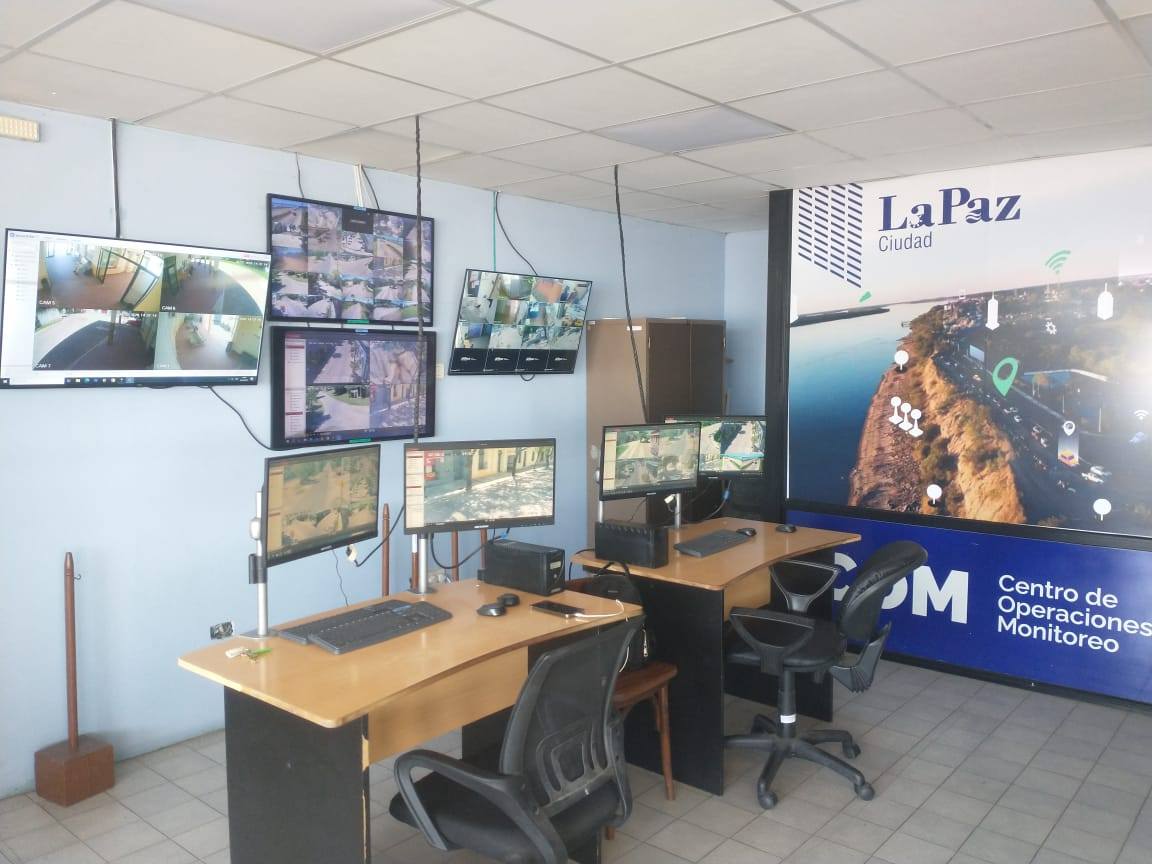 Suman seis nuevos puntos de vigilancia y ya son 36 las cámaras operativas en La Paz