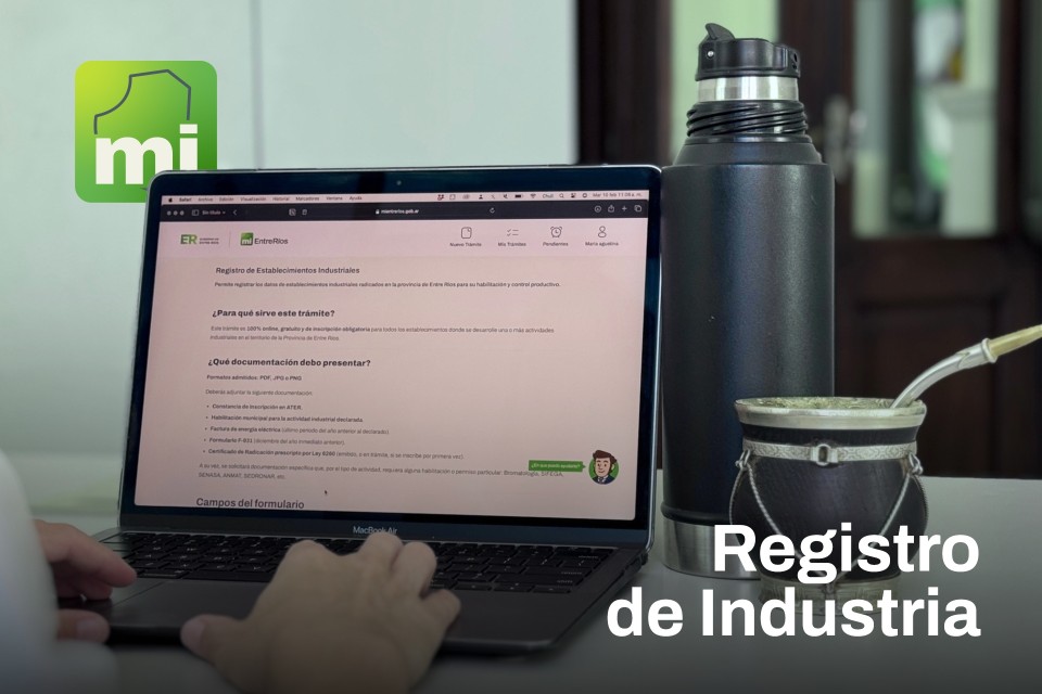 Lanzan el Registro de Establecimientos Industriales digital para Entre Ríos