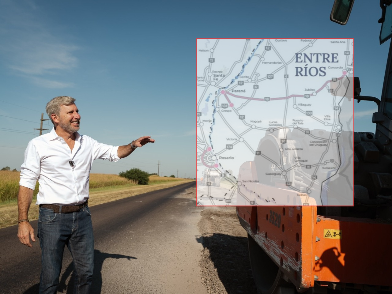 Frigerio celebró la licitación de la concesión de las rutas 12 y 18 en Entre Ríos