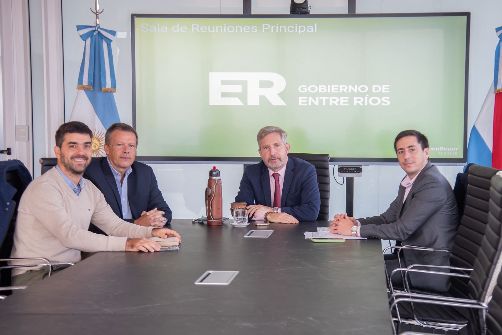 Martin y Sarubi se reunieron con Frigerio para impulsar obras y el desarrollo de La Paz