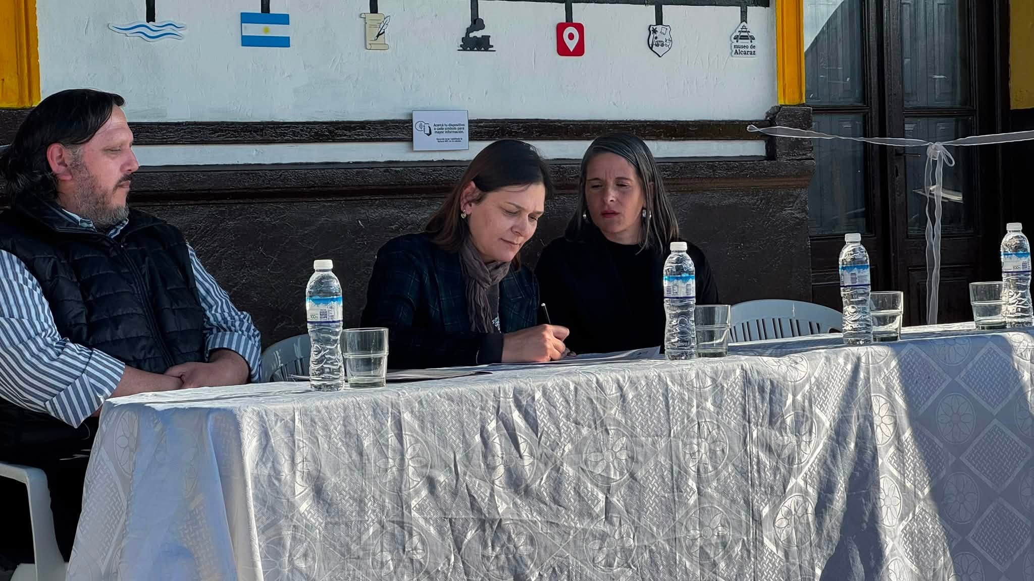 Stella Wensel acompañó la inauguración del Museo de Alcaraz
