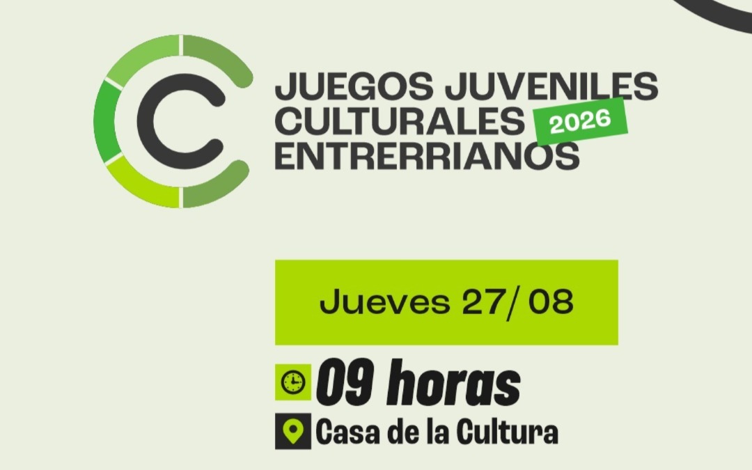 La Paz será sede de la instancia local de los Juegos Juveniles Culturianos Entrerrianos 2026