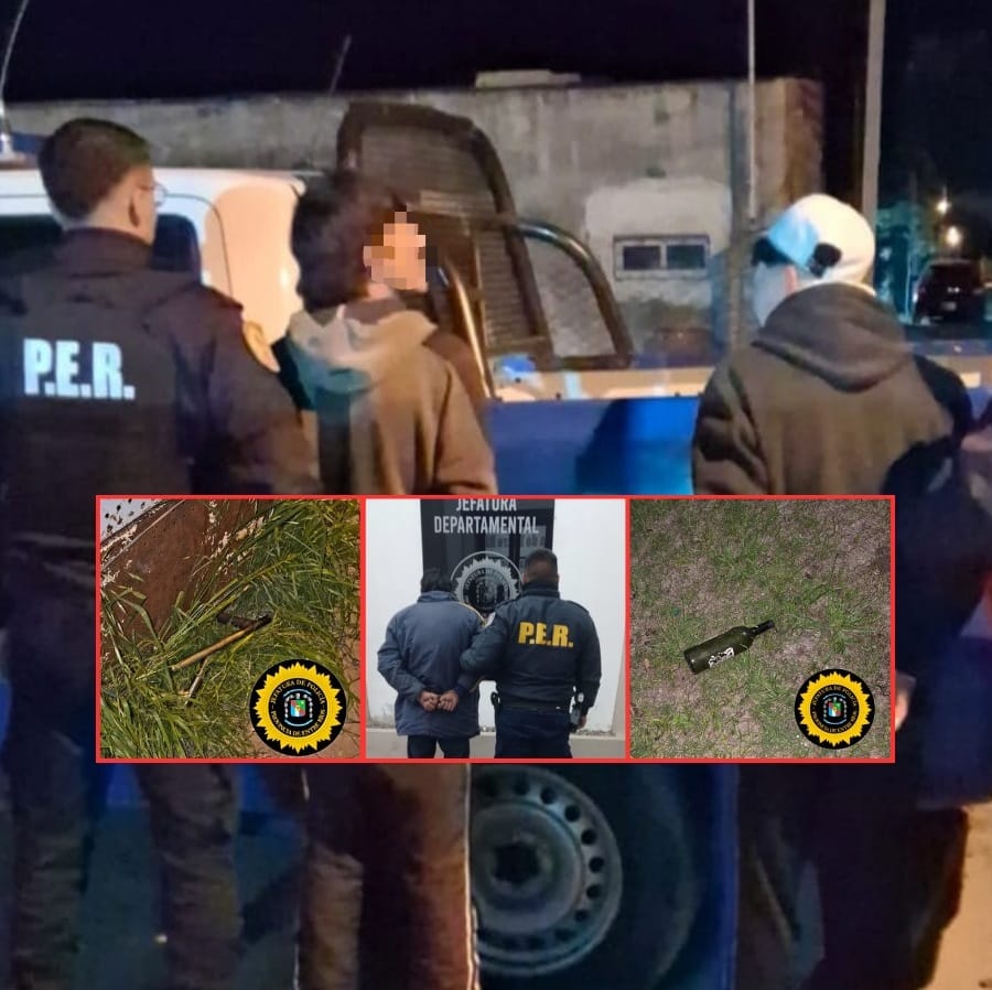 Atacaron a disparos una vivienda y arrojaron botellas con combustible