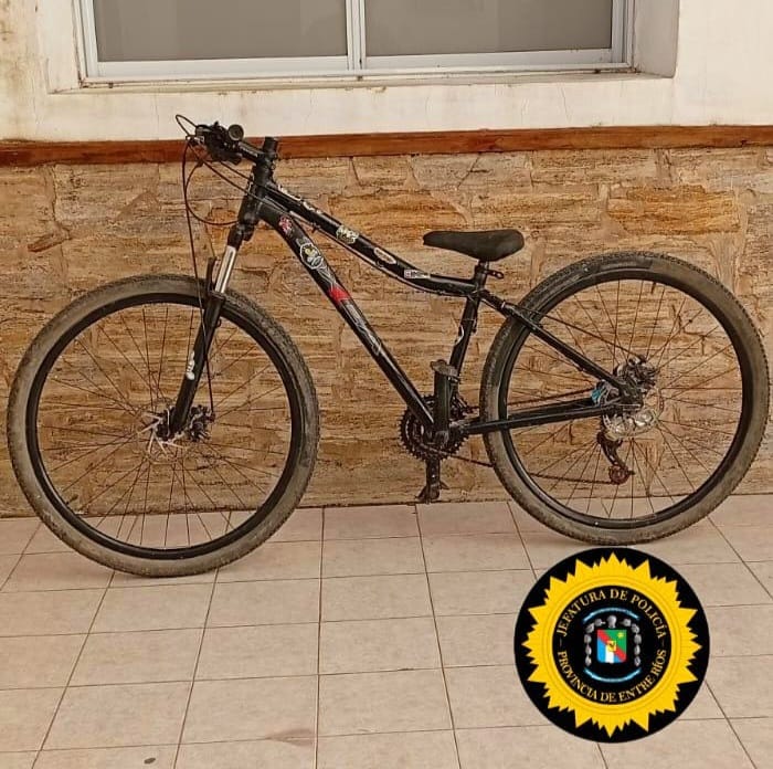 La Policía recuperó una bicicleta robada en junio tras una investigación