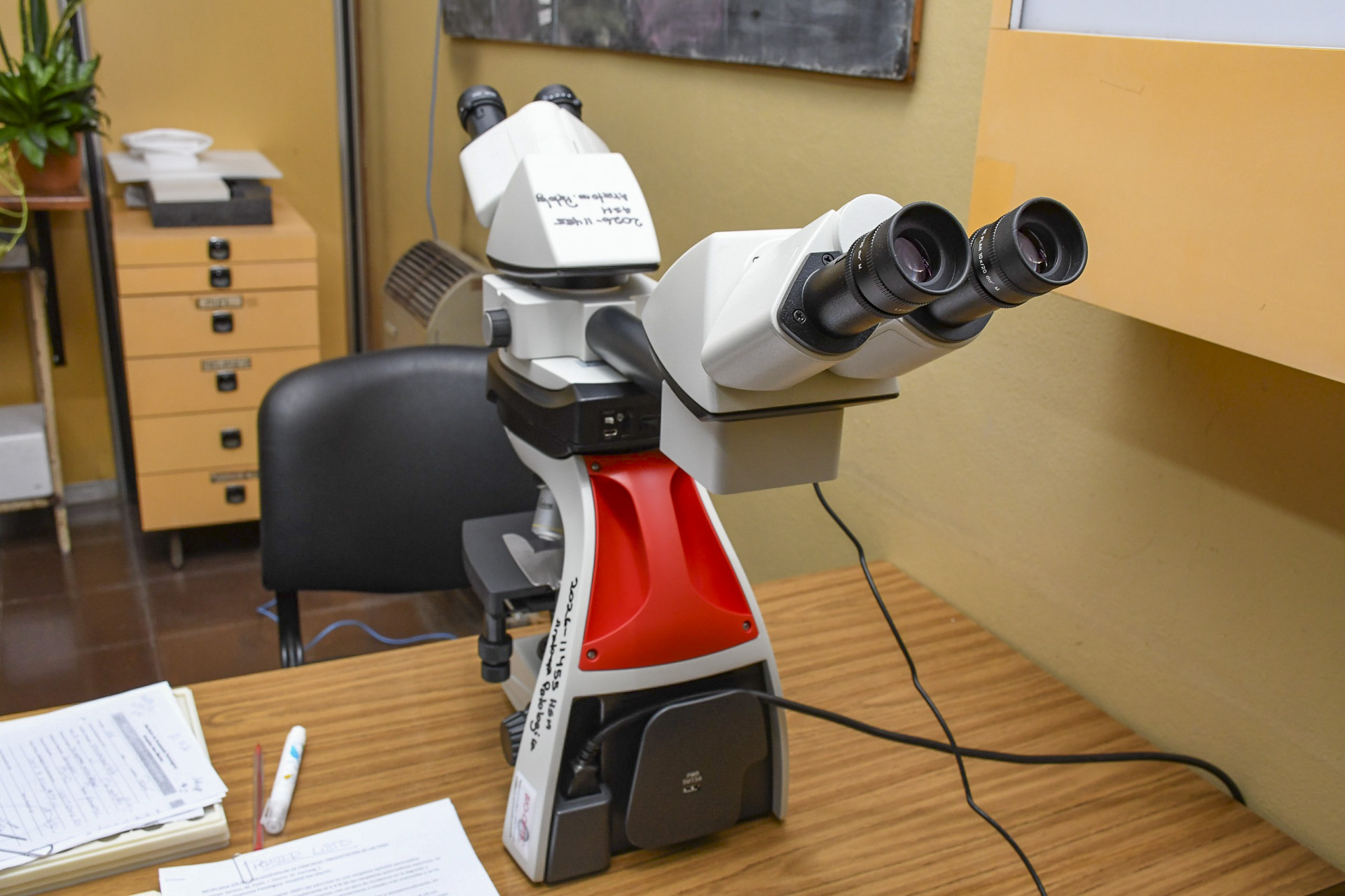 El hospital San Martín incorporó un nuevo microscopio para fortalecer el Servicio de Anatomía Patológica