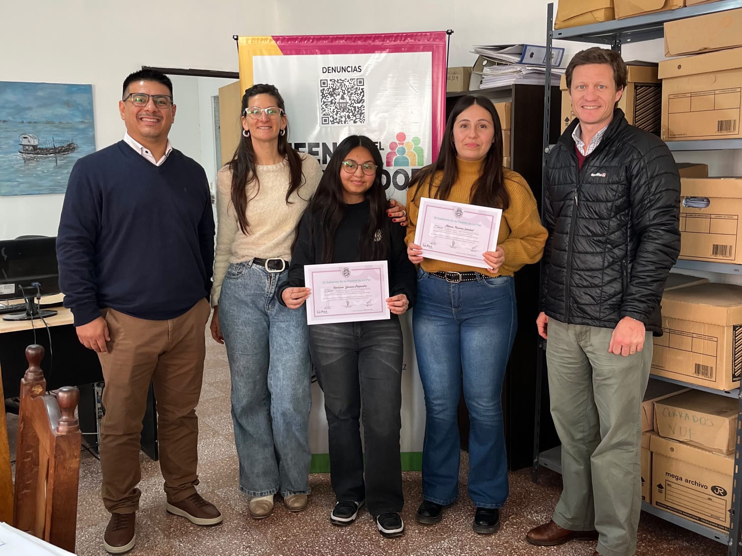 Dos estudiantes de la UADER finalizaron sus prácticas educativas en Defensa del Consumidor en La Paz